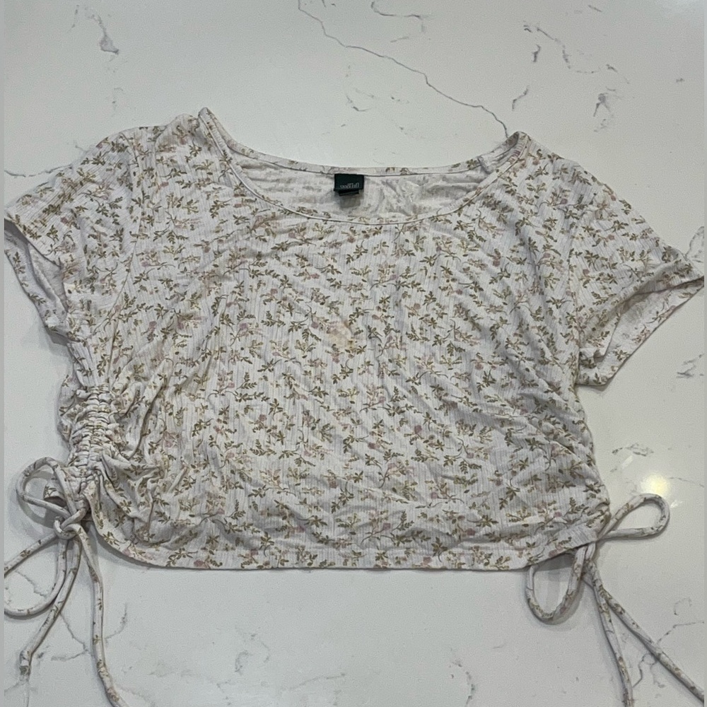 Floral Print Crop Top